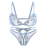 New Hot Sexy Lingerie Sets Ultra-thin and Soft Sex Transparent Bra Skimpily Temptation Young Girl Bikini Set Underwear Intimates