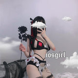 Japanese Clown Cosplay Uniform Sexy Clowns Poker Lingerie Set Lolita Underwear Panties Bondage Kawaii Nightwear Exotic Apparel