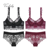 Varsbaby Lace Lingerie Women Sexy Push Up Underwear Plus Size 2 Bra Sets/Lot