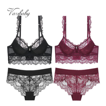 Varsbaby Lace Lingerie Women Sexy Push Up Underwear Plus Size 2 Bra Sets/Lot