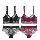 Varsbaby Lace Lingerie Women Sexy Push Up Underwear Plus Size 2 Bra Sets/Lot